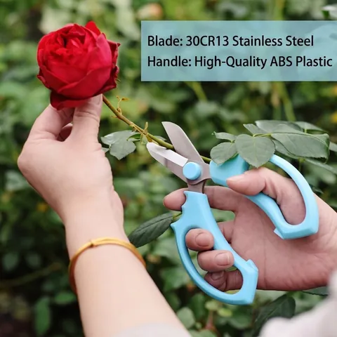 Forbici Professionali per Fiori in Acciaio Inossidabile a Punta Arrotondata Cesoie da Potatura per Rose Composizioni Floreali Strumenti da Giardino Ergonomici