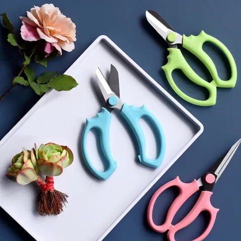 Forbici Professionali per Fiori in Acciaio Inossidabile a Punta Arrotondata Cesoie da Potatura per Rose Composizioni Floreali Strumenti da Giardino Ergonomici