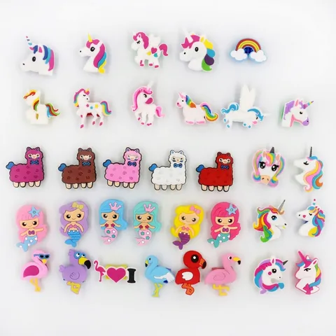 Mini Cartoon Animal Unicorn Mermaid Flamingo Pencil Sharpener for Kids School Office Supplies Manual Sharpener Gift