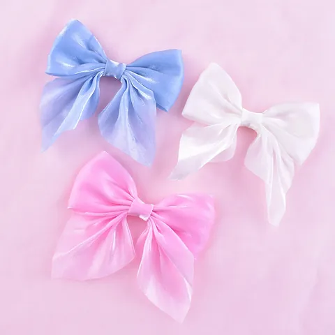 Mesh Bow-knot Cake Topper Birthday Party Decoration Handmade Fabric Bow Ornament With Support Stick And Adhesive Dots For Baking Dessert Decor