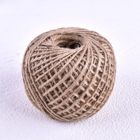 Natural Linen Jute Twine 100m Roll For Birthday Cake Decoration DIY Woven Hemp Rope Baking Gift Wrapping Craft Twine
