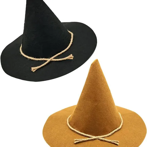 Set de Accesorios para Disfraz de Espantapájaros de Halloween Sombrero Puntiagudo de Girasol Diadema Decoración de Paja de Rafia Cosplay