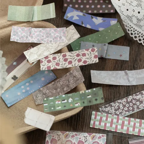 The Parallel Times-serie Decoratieve Papieren Stickers Voor DIY Scrapbooking Hand Account Vintage Floral Dot Minimalistische Stickers