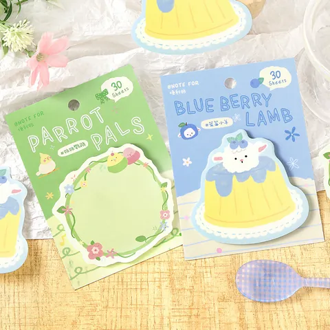 Note For Cute Animal Illustration Sticky Notes Korean Style Self Adhesive Memo Pads For Student School Office Stationery