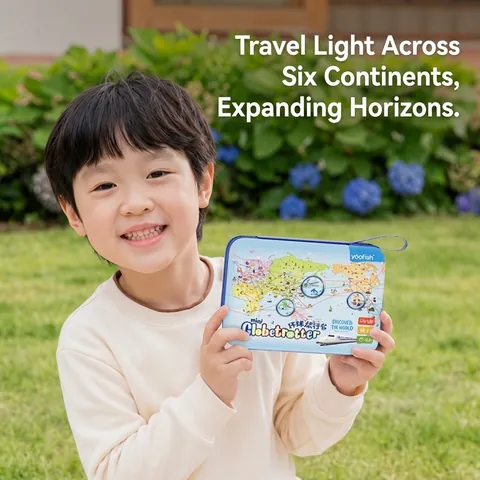 Yaofish Globetrotter Tragbares Lehrreiches Brettspiel Geografie Lernen Eltern-Kind Interaktives Reise Spielzeug Set Mit Karte