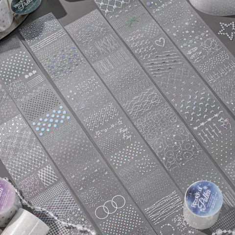 Minimalistisch Punktmuster Glitzer Washi Tape Für Scrapbooking DIY Deko Records Of Polka Serie Glitzersand Masking Tape