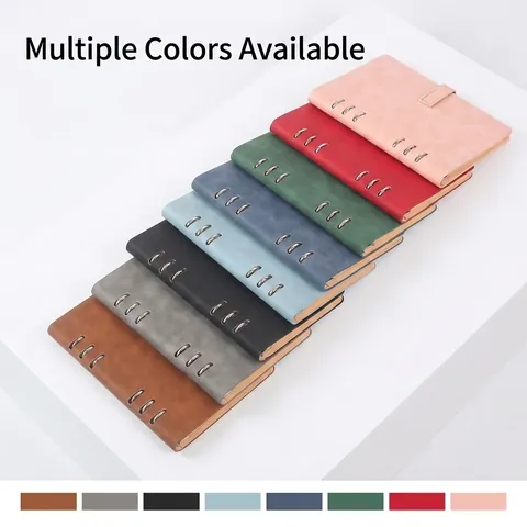Professional A5 B5 Business Loose-leaf Notebook PU Leather Cover Refillable Binder Note Book With 100 Sheets Office Supplies