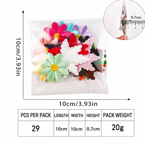 Blumen Ahornblatt Stickerei Aufnäher Dekorative Applikationen Zum Aufbügeln Aufnähen Für Kleidung Taschen Hüte Schuhe DIY Handwerk Reparatur Zubehör
