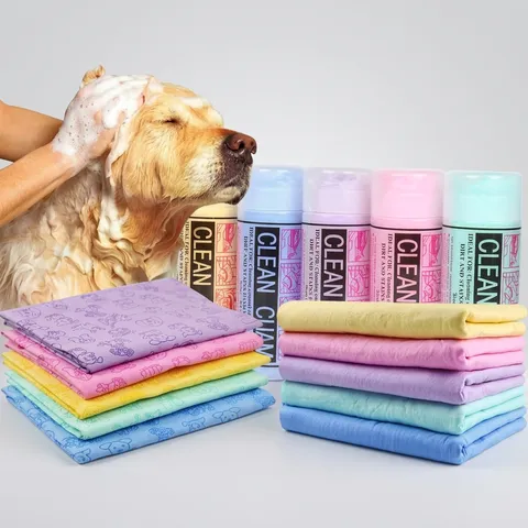 Asciugamano Da Bagno Per Animali Domestici PVA Camoscio Sintetico Super Assorbente Asciugatura Rapida Ispessito Morbido Panno Pulizia