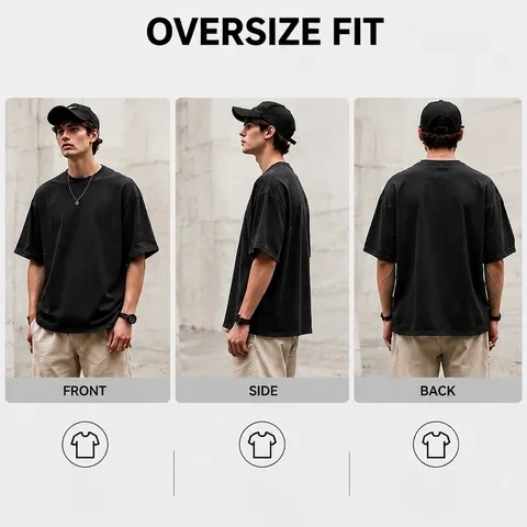 Heren Zwaargewicht Katoen Gewassen T-shirt Vintage Distressed Oversized Korte Mouw Top Amerikaanse Streetwear Ronde Hals Casual