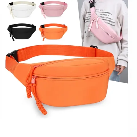 Minimalist Nylon Crossbody Waist Bag Trendy Sporty Chest Pack For Men Women Outdoor Travel Casual Single Shoulder Bag