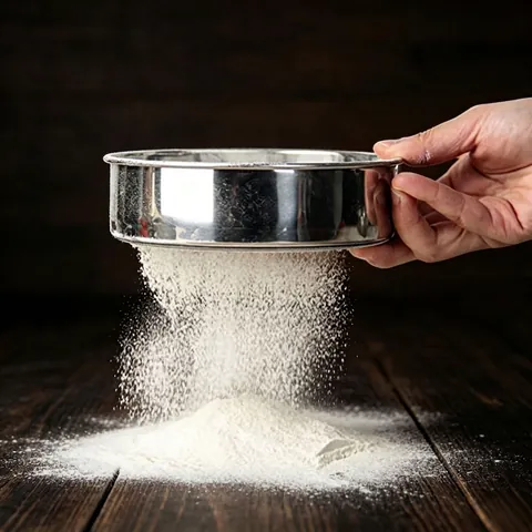304 Edelstahl Mehlsieb Feinmaschig Rund Professionelles Sieb Backwerkzeug Für Die Küche Zum Kochen Und Sieben