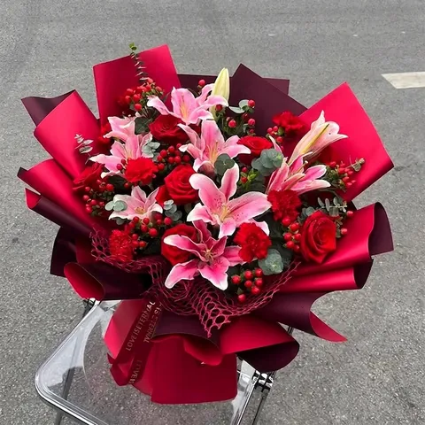 Dual-Color Waterproof Ouya Paper For Flower Bouquet Korean Style Matte Floral Packaging DIY Gift Wrapping Material