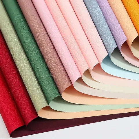 Papel Ouya Impermeable Bicolor Para Ramo De Flores Estilo Coreano Embalaje Floral Mate Material De Regalo DIY
