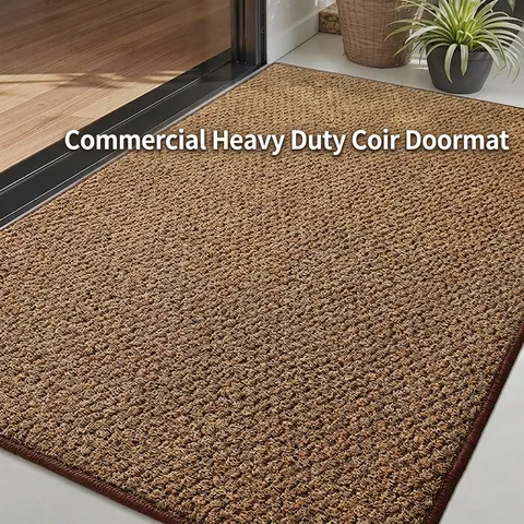 Felpudo De Entrada Polipropileno Antideslizante Atrapa Suciedad Resistente Alfombra Para Hogar Comercial Interior Exterior