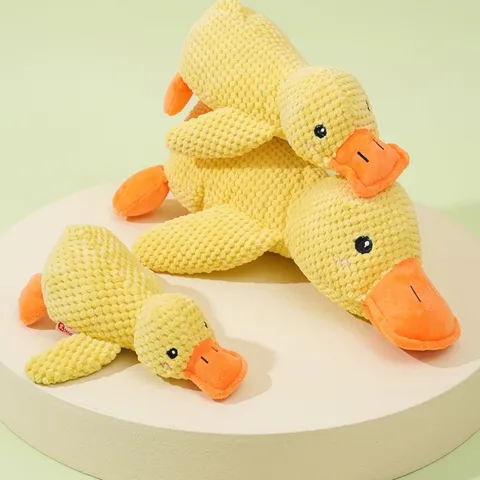 Langlebiges Quietschendes Plüsch Hundespielzeug Maisvlies Molar Zähne Reinigung Spielzeug Für Haustiere Interaktive Tierform Ente Elefant Haustierbedarf