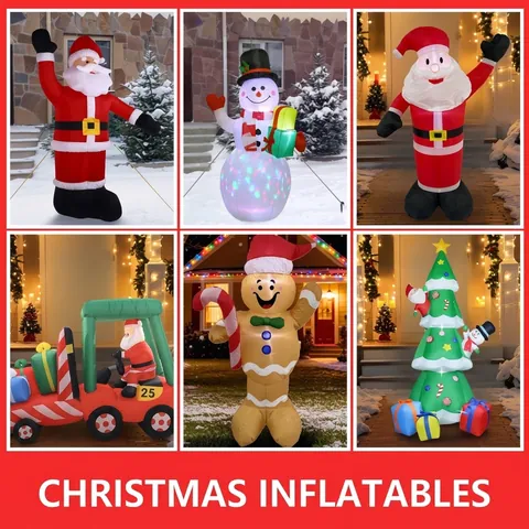 Inflatable Halloween Christmas Easter Outdoor Decorations Large Blow Up Ghost Santa Snowman Bunny For Yard Garden Lawn Party Decor