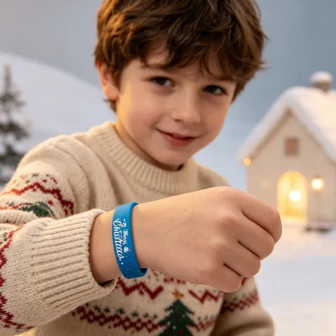 Pulseras de Silicona de Navidad Para Hombres Mujeres Recuerdos de Fiesta Estampado Copo de Nieve Árbol de Navidad Reno Regalo