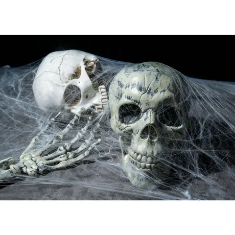 Halloween Skeleton Set Skull Head And Arms For Garden Outdoor Yard Decor Realistic Spooky Haunted House Horror Prop Party Decoration