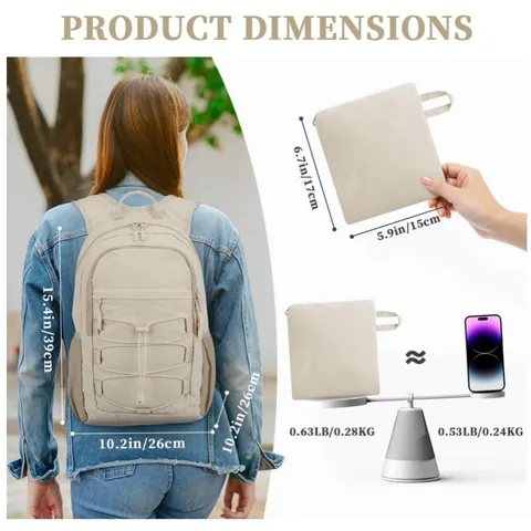 Lightweight Foldable Hiking Backpack For Women Water Resistant Nylon Sport Daypack Outdoor Travel Camping Mini Bag