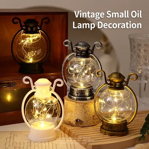 Farol LED Retro Vela Electrónica con Batería Lámpara Colgante Decorativa para Decoración de Navidad Fiesta Hogar