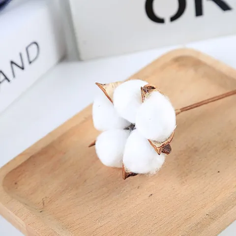 Artificial Cotton Heads Natural Dried Flowers Christmas Wreath DIY Materials Handmade Craft Accents For Home Party Decor