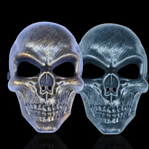 Halloween Full Face Skull Warrior Mask Tactical Military CS Protective Horror Skull Mask For Cosplay Party Decor Accessories
