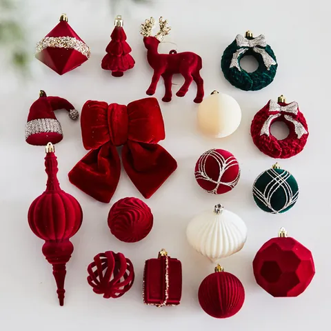 Kerst Vlokken Bal Ornamenten Plastic Vlokken Strass Kunstparel Vakantie Boom Home Party Decor Accessoire
