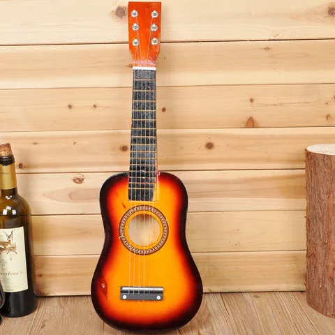 Wooden Kids Toy Guitar For Children Beginner Musical Instrument Acoustic Guitar Educational Toy Gift For Boys Girls