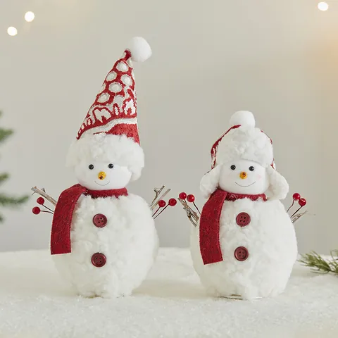 Weihnachten Schneemann Figur Ornamente Schaum Plüschpuppe Tischdeko Für Zuhause Shop Geschäft Xmas Atmosphäre Szene Layout Requisiten