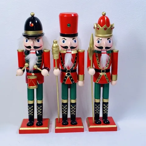 Tradizionale Soldato Schiaccianoci Di Natale In Legno Burattino Dipinto A Mano Statuetta Decorativa Regalo Natale Arredamento