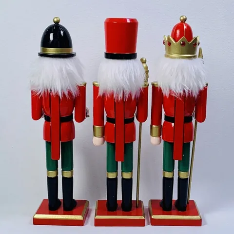 Tradizionale Soldato Schiaccianoci Di Natale In Legno Burattino Dipinto A Mano Statuetta Decorativa Regalo Natale Arredamento