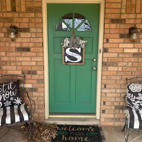 Personalized Alphabet Wooden Welcome Sign For Front Door Rustic Home Decor With Floral And Bow Wall Hanging Decoration