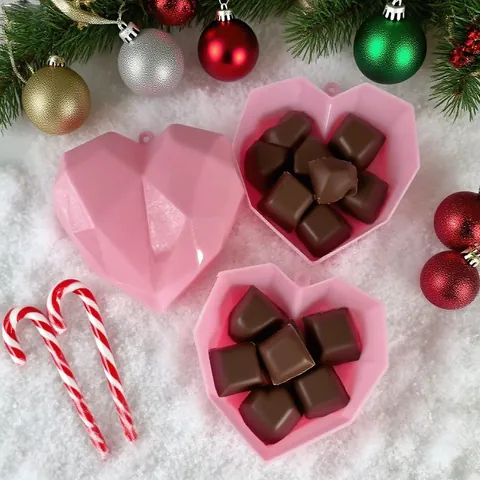 Christmas Clear Heart Star Hollow Ball DIY Filling Ornaments Diamond Cut Hanging Star Ornaments Party Mall Atmosphere Decorations
