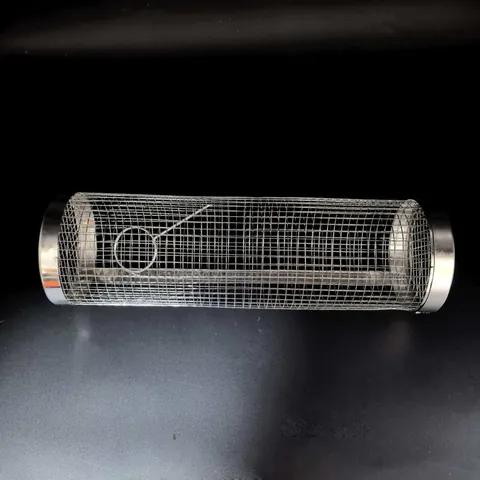 Rolling Grilling Basket Stainless Steel Mesh Cylinder BBQ Grill Basket Portable Outdoor Rotisserie Grill For Vegetables Meat Wings