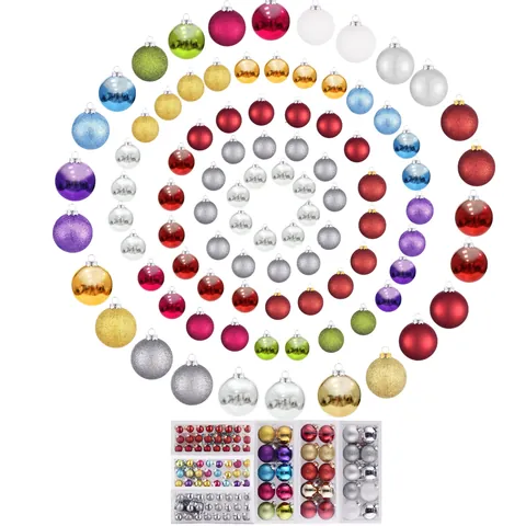 Glass Christmas Ball Ornaments Assorted Electroplated Shiny Matte Glitter Baubles For Festive Holiday Tree Decoration Home Party