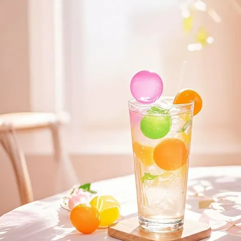 Herbruikbare Kunststof Ijsblokjes Gekleurde Ronde Hervulbare Ijsballen BPA Vrij Voedselkwaliteit PE Voor Bar Feest Koude Dranken Koeling