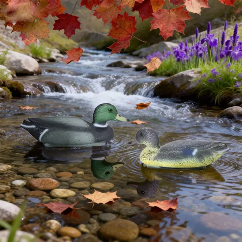 Realistische Drijvende Wilde Eend Ornament Waterdichte Plastic Vijver Tuindecoratie Landschap Dier Standbeeld Voor Zwembad