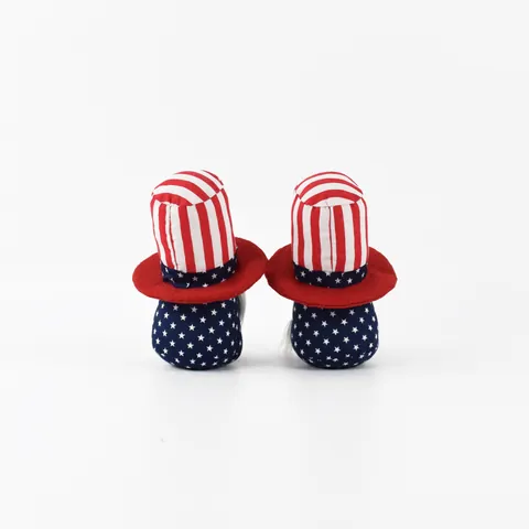 Patriotische USA Unabhängigkeitstag Zwerge Rot Weiß Blau Plüsch Gnom 4. Juli Ornamente Stern Streifen Home Party Deko