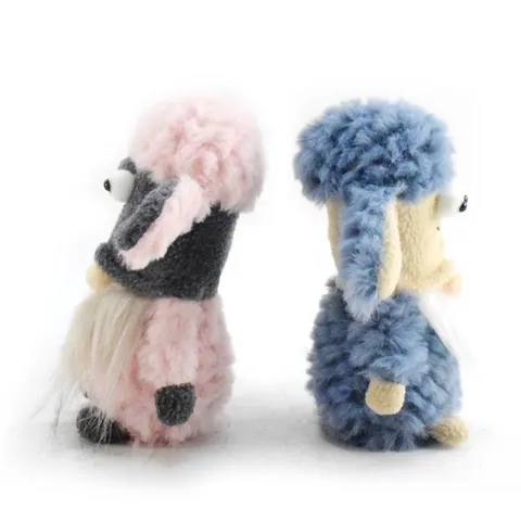 Cute Lamb Gnome Plush Faceless Doll Rudolph Sheep Figurine Ornament Christmas Decorations For Home Desktop Decor Gift