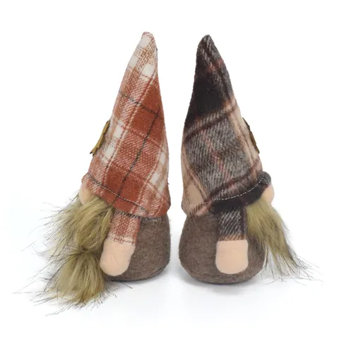 Gnomi Fatti a Mano con Foglia di Acero per l'Autunno Decorazioni del Ringraziamento Bambole di Peluche Gnomo Ornamenti Casa