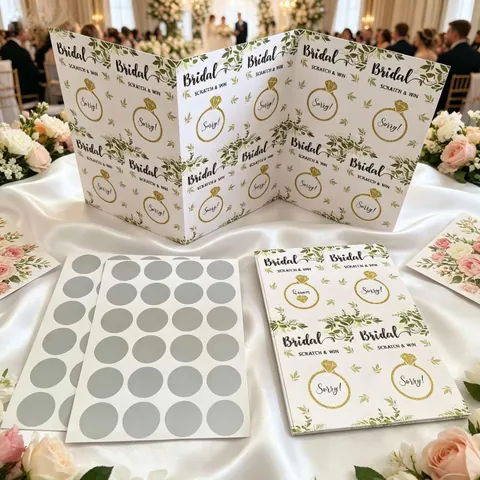 Hochzeit Brautparty Rubbelkarten Spiel Blumen Goldener Ring Muster Papierkarten Für Party Interaktion Unterhaltung Requisiten