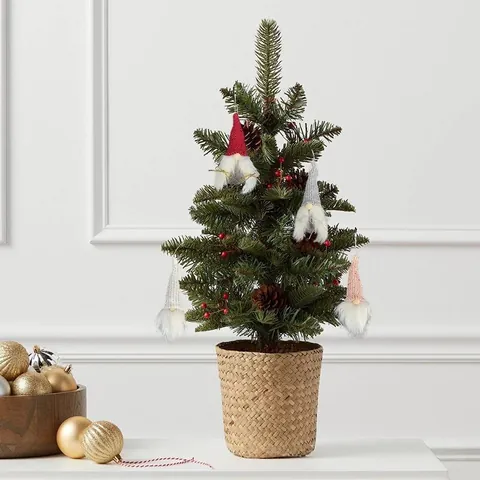 Christmas Gnome Hanging Ornament Knitted Hat Faceless Doll Swedish Tomte Figurines For Christmas Tree Home Party Decoration