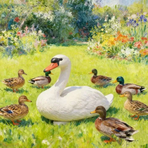 Realistic White Swan Garden Ornament Floating Plastic Swan Decoy For Pond Courtyard Landscape Decoration Animal Sculpture Outdoor Statues