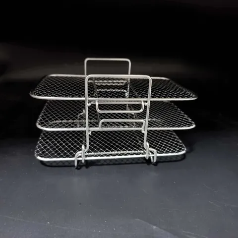 Heißluftfritteuse Grillrost Edelstahl Mehrschichtig Dehydrator Rack Stapelbar Gitter Backofen Rost Für Backen Küche Kochen