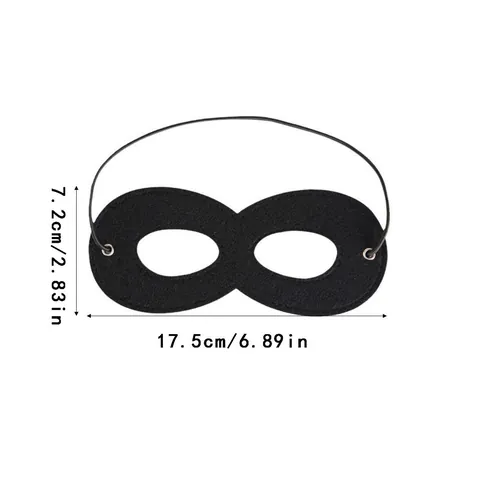 Halloween Schwarz Filz Unendlichkeitsform Maskerade Maske Für Kinder Erwachsene Cosplay Party Dekoration Kostüm Requisite Augenmaske
