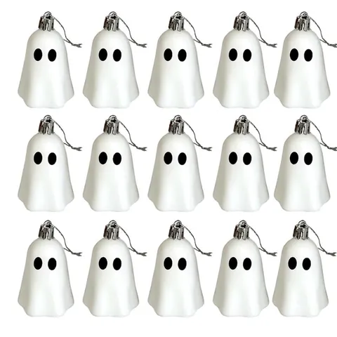 Décorations à Suspendre en Plastique Fantôme Effrayant Halloween Pendentif Fantôme Drôle pour Fête Maison Accessoires de Maison Hantée