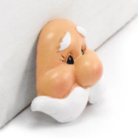 Hand Painted Single Sided Resin Face Miniature Gnome Dwarf Old Man Face For Doll Making DIY Crafts Home Decoration