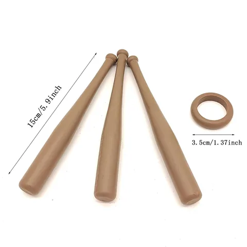 Natural Wood Baseball Display Stand Mini Baseball Bat Tripod Rack Holder For Home Office Decor Sports Memorabilia Gift