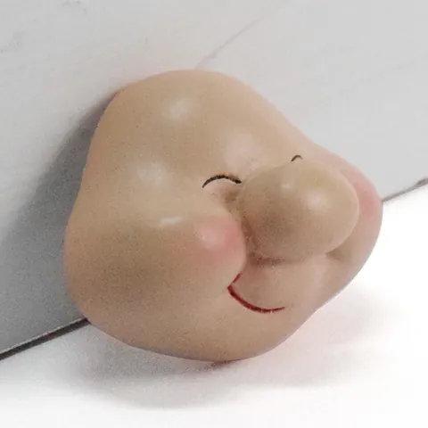 Christmas Gnome Face Resin Accessories Santa Claus Big Nose DIY Doll Making Parts For Xmas Decoration Resin Craft Supplies